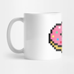 Pink Pixel Doughnut Mug